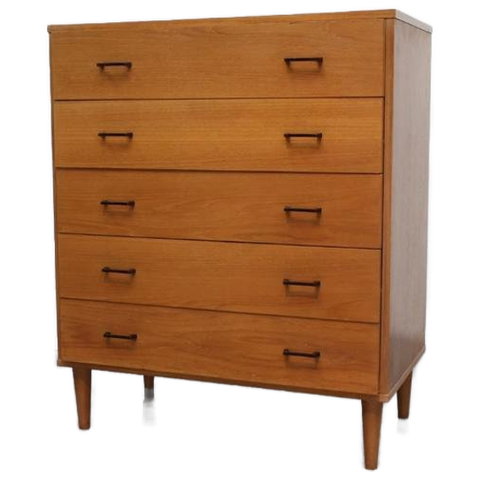 Vintage Teak Ladekast - Simpla Lux - 5 Lades 1