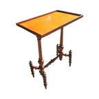 Antieke Spinnen Bijzettafel Sidetable, Haltafel Afm. 62X38Cm thumbnail 1