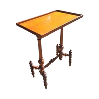 Antieke Spinnen Bijzettafel Sidetable, Haltafel Afm. 62X38Cm
