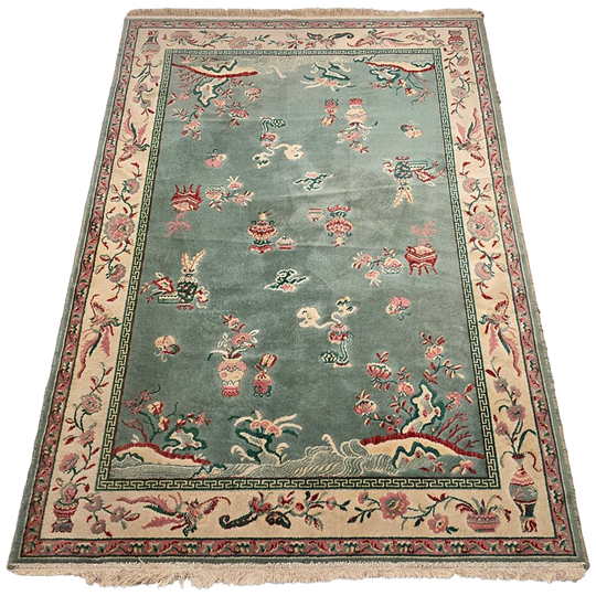 Vintage Chinees Geweven Tapijt, Jaren 60/70 1