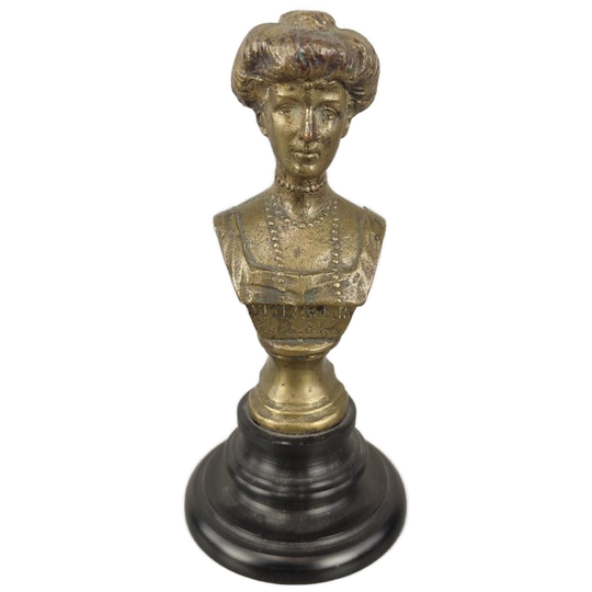 Kleine Bronzen Buste Koningin Elisabeth 1