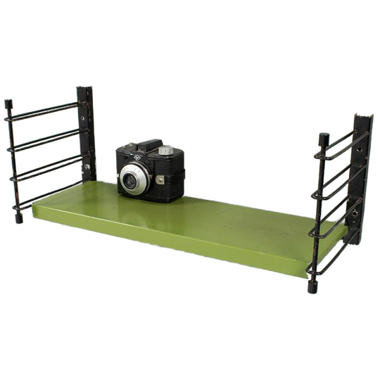 Wandrekje Met Groene, Metalen Plank 71231 1