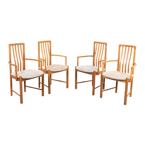 Set Of 4 Danish Dining Chairs / Eetkamerstoelen By Hans J. Frydendal For Boltinge Stolefabrik