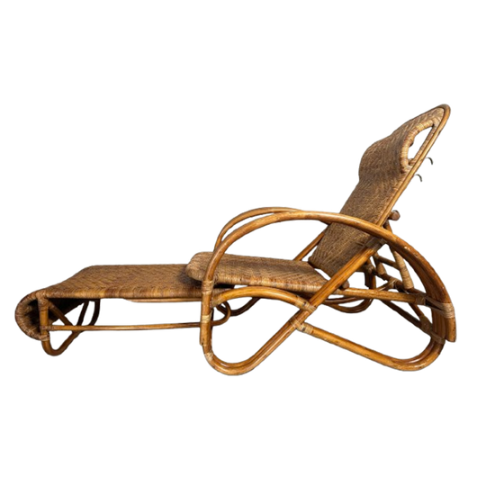 Vintage ‘chaise Longue’ – Rotan 1