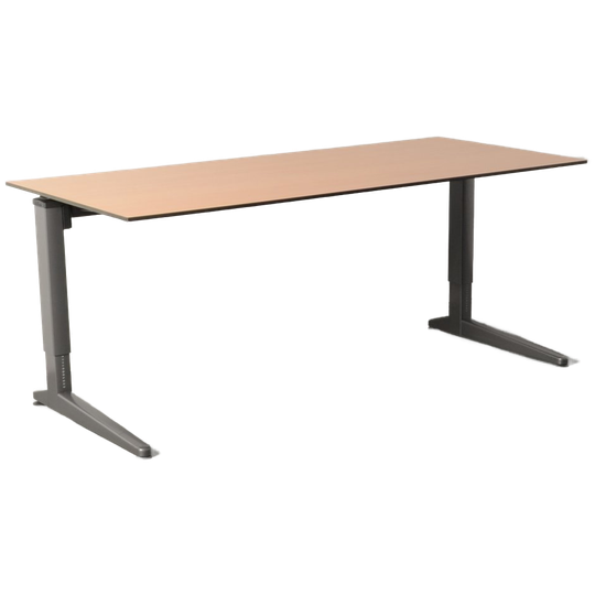 Ahrend Four Two Bureau, Beuken Blad, 180 X 80 Cm, Hoogte Instelbaar Onderstel 1