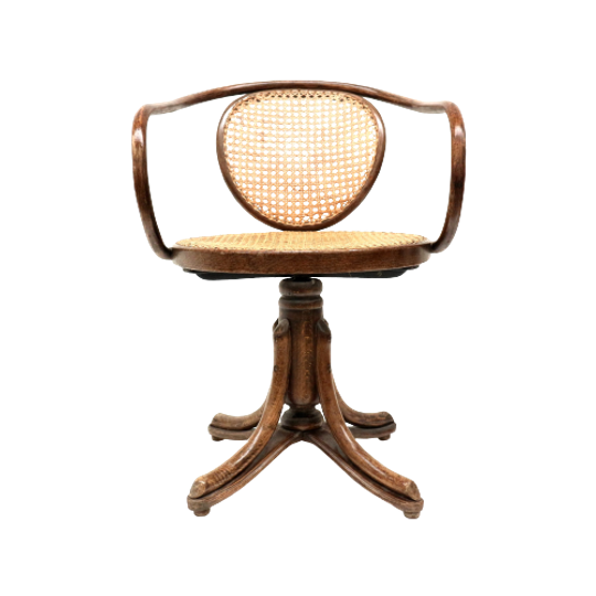 Zeldzame Vintage Model 5501 Bureaustoel Van Thonet Voor Zpm Radomsko 1