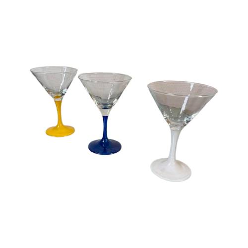Vintage Postmoderne Martini Glazen