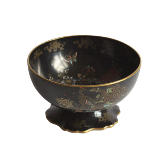 Carlton Ware Art Deco Chinoiserie Footed Vase, 1920s 1