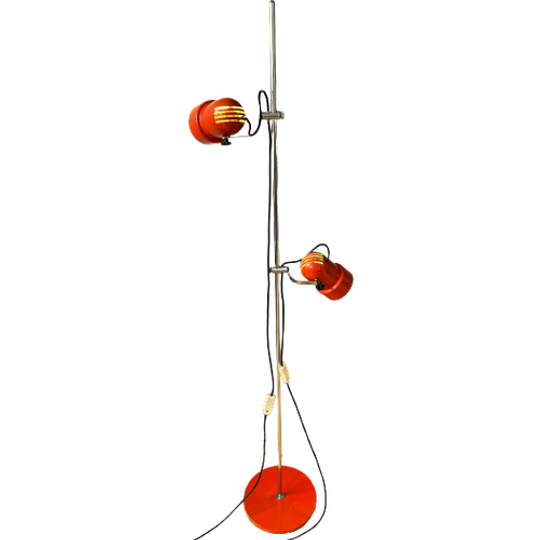 Rode Mid Century Space Age Vloerlamp 1