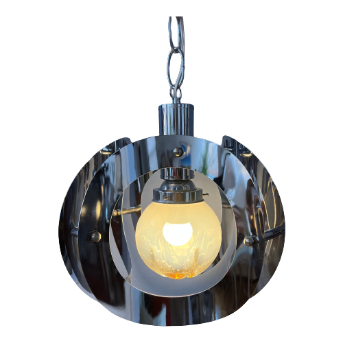 Vintage Mazzega Murano Glazen Hanglamp