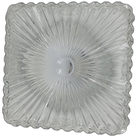 2084 Vintage Glazen Plafondlamp, Plafonniere 1