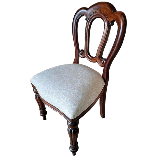 Klassieke Slaapkamer Stoel Mahonie Hout 50x40cm En 92cm Hoog 1