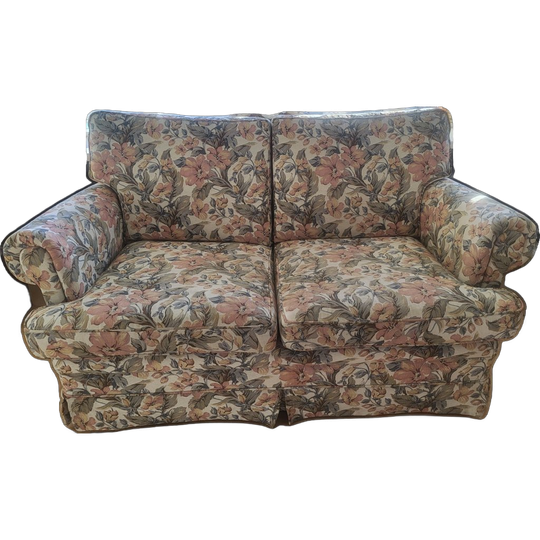 Vintage 2-zitsbank Bloemmotief 1
