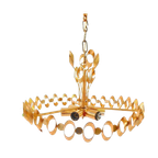 Retro Vintage Hanglamp Hollywoodregency Jaren 60 Goud Kleur thumbnail 1
