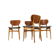 Set Van 4 Vintage Stoelen Nieuw Bekleed