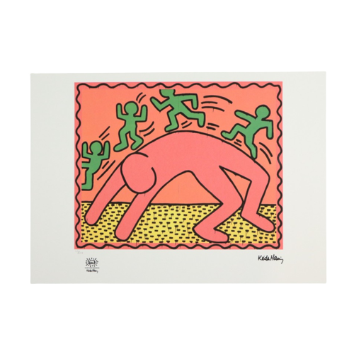 Offset Litho Naar Keith Haring Untitled 113/150 Pop Art Kunstdruk