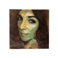 Portret Verf Op Linnen Vrouw Anne 75X75
