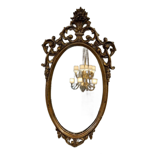 Vintage Gouden Barok Spiegel / Wandspiegel 1