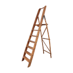 Antieke Houten Ladder thumbnail 1