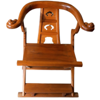2 Oosterse Boeddisten Armstoelen In Tropisch Hout.
