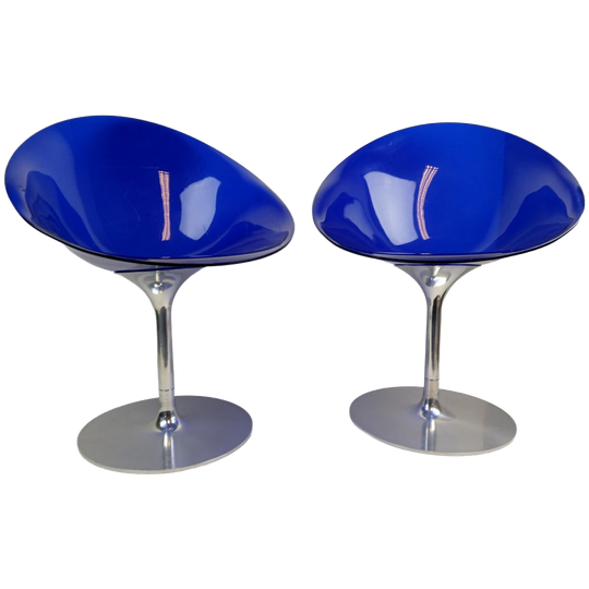 Set Van 2 Kartell Eros Swivel Designstoelen Philippe Starck 1