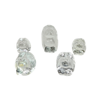 Bergdala - Glasbruk - Peter Johansson - Zweden - Paperweights (5) - Kristal - 70'S thumbnail 1