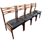 Set Van 4 Johannes Andersen Eetkamerstoelen thumbnail 1