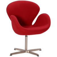 Officenow Fauteuil, Rood, Draaibaar Onderstel