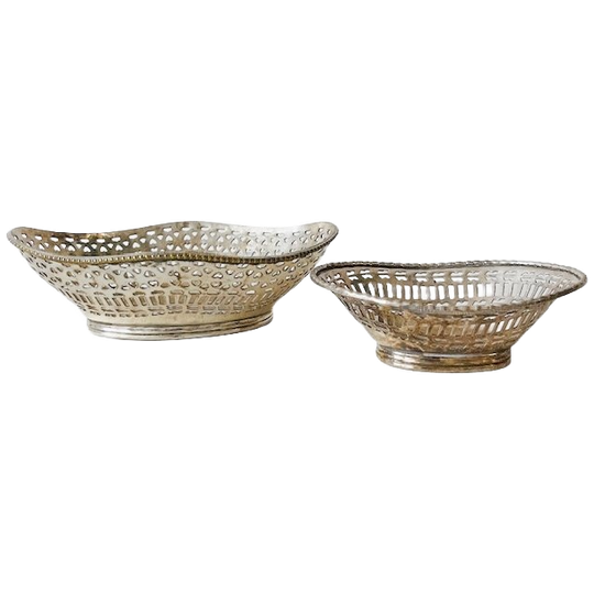 Verzilverde Broodmandjes Set Silver Plated 1