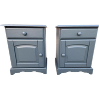 2 Nachtkastjes Donker Grijs