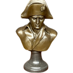 Buste Van Napoleon. Brons Op Een Marmeren Voet. thumbnail 1
