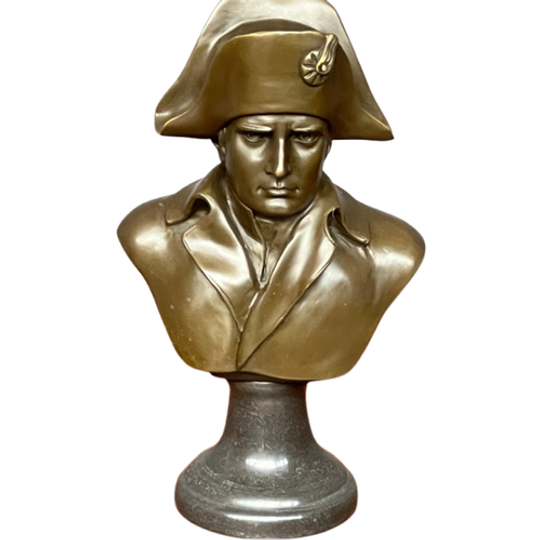 Buste Van Napoleon. Brons Op Een Marmeren Voet. 1
