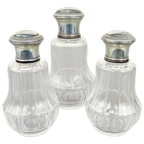 Antieke Parfumset Glas & Zilver thumbnail 1