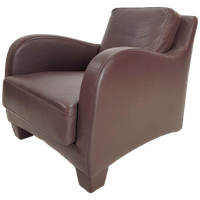 Fauteuil Musa Design Leer Modern Lounge Chair Leder Italië