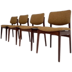 Set Van 4 Massief Houten Deense Stoelen, 1970’s thumbnail 1