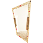 Large Mid-Century Mosaic Mirror With Lights, The Netherlands, 1961 thumbnail 1