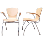6X Bingo Eetkamerstoel Vlinderstoel Retro Design Stoelen thumbnail 1