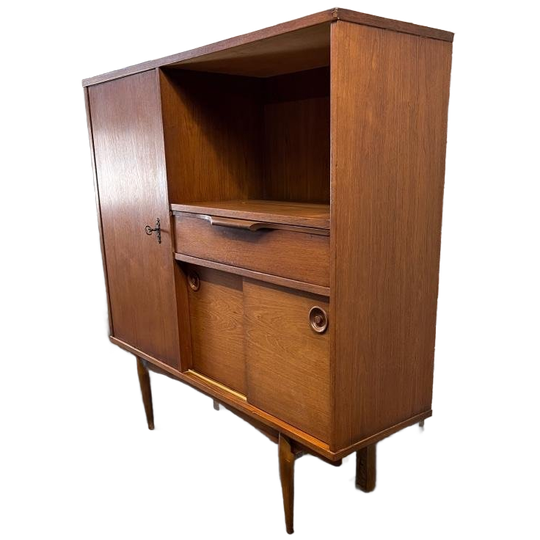 Vintage Buffetkast / Barkast / Kast Met Open Gedeelte 1