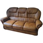 Klassiek Leren Bankstel (3-zits + Fauteuil) thumbnail 1