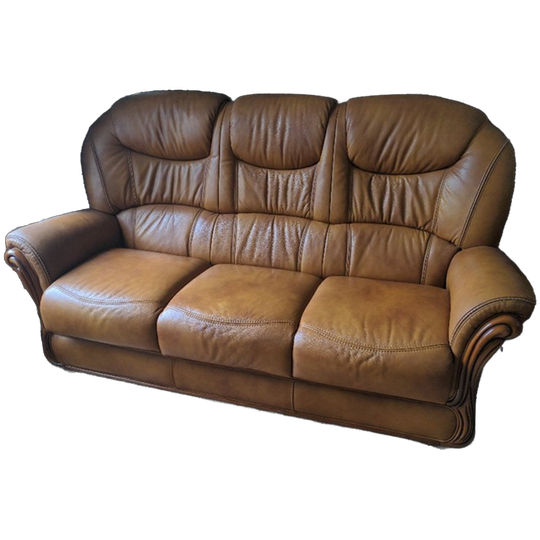 Klassiek Leren Bankstel (3-zits + Fauteuil) 1