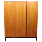 Vintage Kledingkast 3 Deurs Teak thumbnail 1