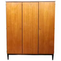 Vintage Kledingkast 3 Deurs Teak