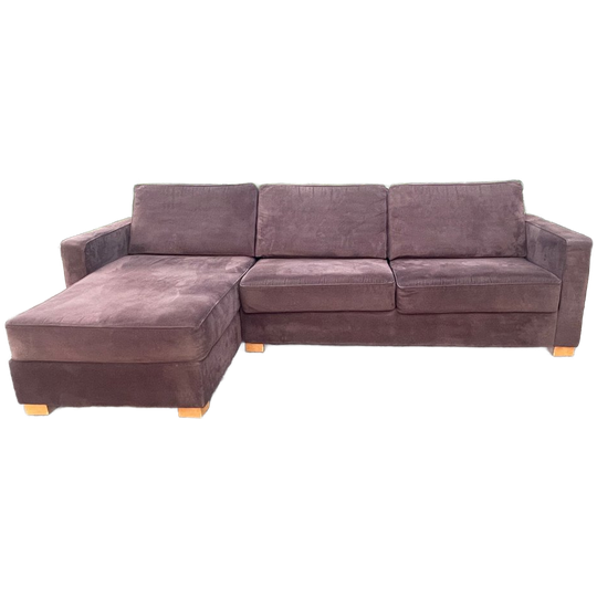 Bruine Stoffen Hoekbank Montel 1