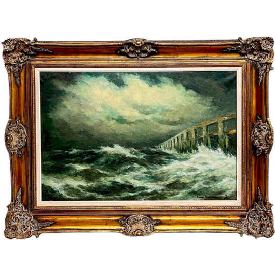 L.kaisen (1901-1963) "zeegezicht". 1