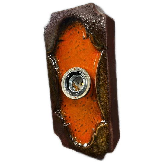 Vintage Fat Lava Keramieken Wandlamp / Muurlamp 1