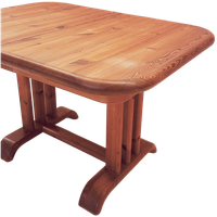 1970's Extendable Pine Wood Dining Table