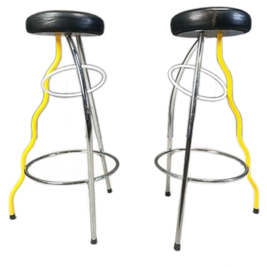 Pair Of Duplex Stools By Javier Mariscal For Bd 1980's Memphis 1