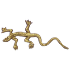 Gouden Bronzen Beeldje Salamander thumbnail 1