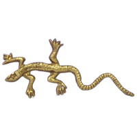 Gouden Bronzen Beeldje Salamander