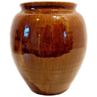 Antieke Art Nouveau Keramieke Pos Vaas